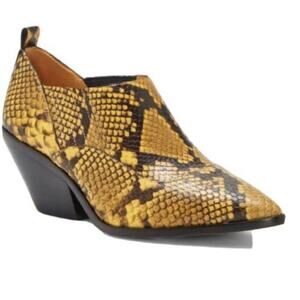 Vince Camuto Jatera Leather Snake Booties Size 6 New‎